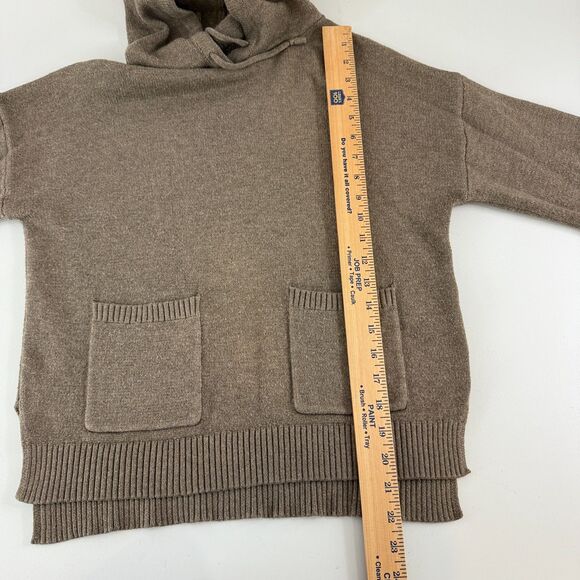 A New Day Women's Brown Hooded Sweater Viscose Polyester Nylon Size S Small - Picture 7 of 9